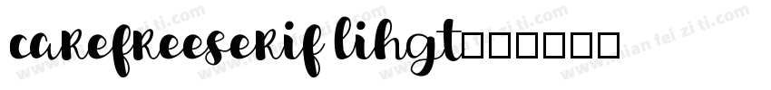 carefreeserif lihgt字体转换